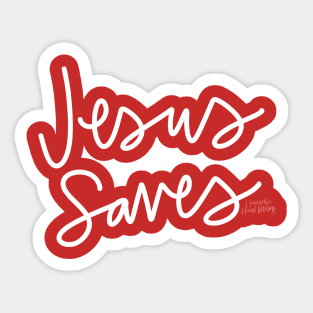 Jesus Saves! Sticker